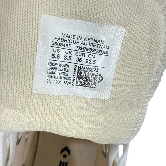 Converse Kids Chuck Taylor All Star Lift Platform Canvas High-Top Sneakers - Picture 12 of 15